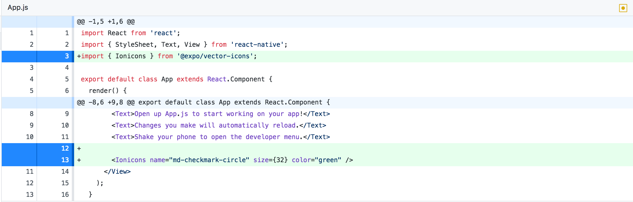 Add icon code changes